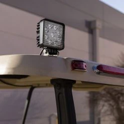 4" Square LED Pod Lights - 27W, 1,600 Lumens, 2 Pack - Durable Mini Work Lights for Vehicles -Nebo Sales Store wlm 27w s30 installed close up