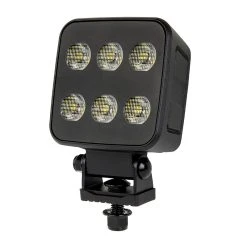 60W LED Work Light - 3.5” Vibration Resistant Flood Light - 4,500 Lumens - Single - Vehicle Lighting