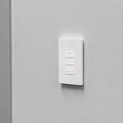 Vealite RF Wireless 0-10V Wall Switch Dimmer with Optional Handheld Remote - Smart Lighting Control -Nebo Sales Store wp4013 installed on wall v2 1