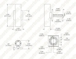 Bronze Round Cylinder LED Wall Sconce - 11" Up/Down Light - 1400 Lumens, 3000K - Outdoor Wall Lighting -Nebo Sales Store wsr 30k20 udbl0 1