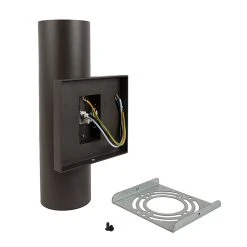 Bronze Round Cylinder LED Wall Sconce - 11" Up/Down Light - 1400 Lumens, 3000K - Outdoor Wall Lighting -Nebo Sales Store wsr 30k20 udbr back