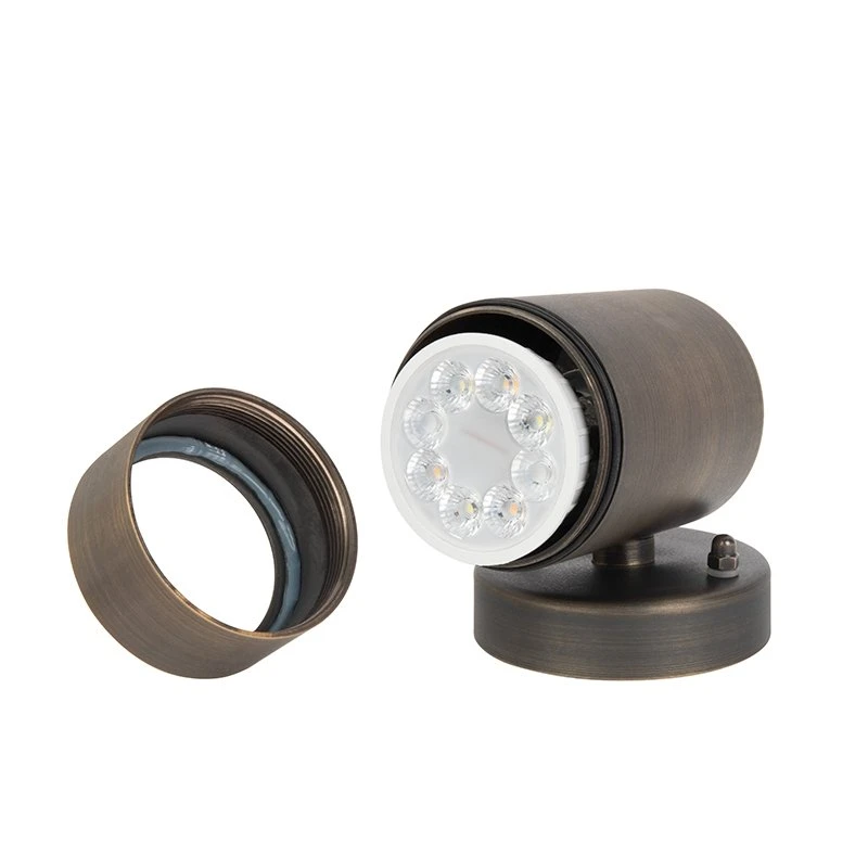 4" Low Voltage Brass Down Light - 12V LED Ready Fixture with RGB+CCT MR16 Bulb & Optional RF Remote 4 4" Low Voltage Brass Down Light - 12V LED Ready Fixture with RGB+CCT MR16 Bulb & Optional RF Remote - Image 4