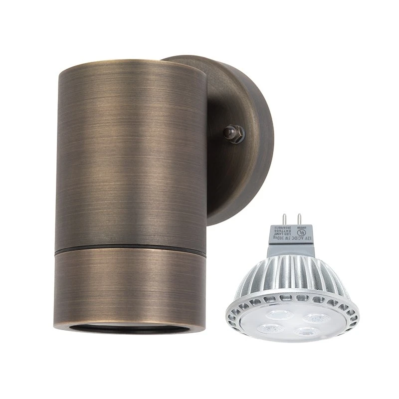 4" Low Voltage Brass Down Light - 12V LED Ready Fixture with MR16 Bulb (2700K-6500K) for Accent, Boat & Vehicle Lighting 2 4" Low Voltage Brass Down Light - 12V LED Ready Fixture with MR16 Bulb (2700K-6500K) for Accent, Boat & Vehicle Lighting - Image 2