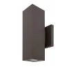 11" Bronze Square Cylinder LED Wall Sconce - Up/Down Light - 1400 Lumens, 3000K - Outdoor Wall Light