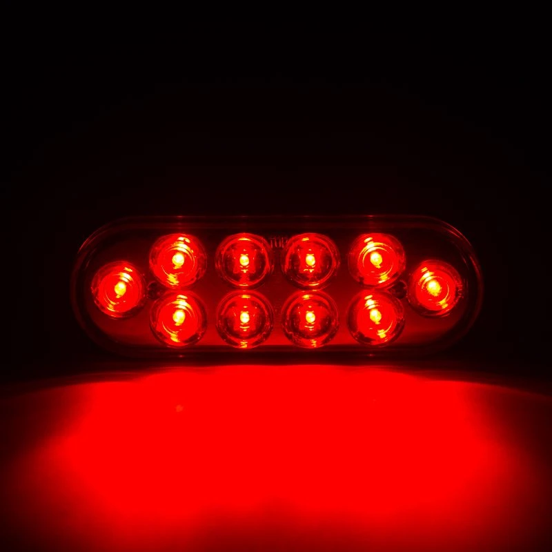 6" Oval LED Truck & Trailer Lights - Stop/Turn/Tail Lights with 3-Pin Connector - Flush Mount - 10 LEDs 8 6" Oval LED Truck & Trailer Lights - Stop/Turn/Tail Lights with 3-Pin Connector - Flush Mount - 10 LEDs - Image 8